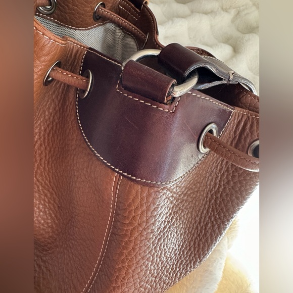 Dooney & Bourke Pebbled Leather Drawstring Bag - Picture 10 of 13